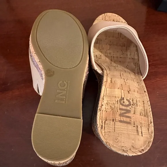 Brand new!! Wedge sandal with beading from INC - Picture 5 of 6